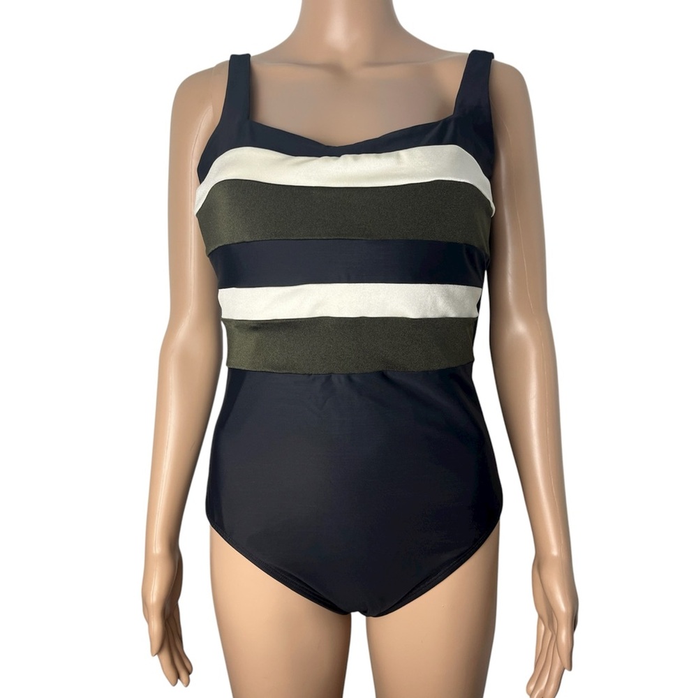 New Miraclesuit Swim Black Trinity One Piece Bathing Suit in Spectra
